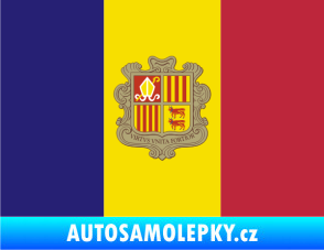 Samolepka Vlajka Andora