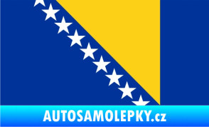 Samolepka Vlajka Bosna a Hercegovina