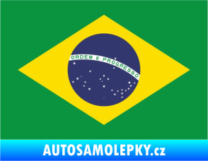 Samolepka Vlajka Brazílie