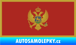 Samolepka Vlajka Černá Hora (Montenegro)