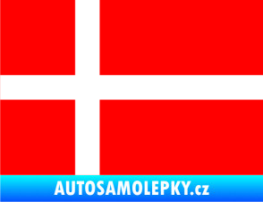Samolepka Vlajka Dánsko