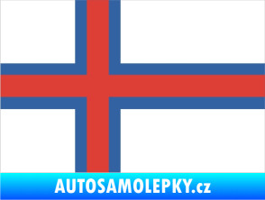 Samolepka Vlajka Faerské ostrovy