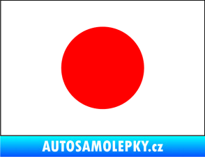 Samolepka Vlajka Japonsko