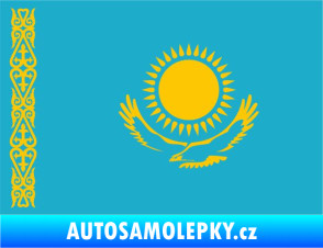 Samolepka Vlajka Kazachstán