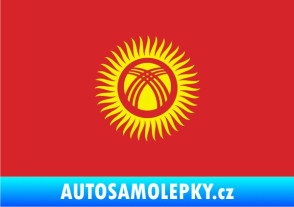 Samolepka Vlajka Kyrgyzstán