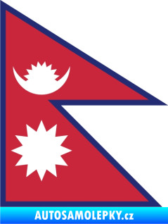 Samolepka Vlajka Nepál