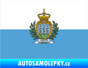 Samolepka Vlajka San Marino
