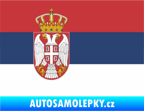 Samolepka Vlajka Srbsko