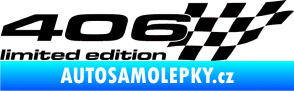 Samolepka 406 limited edition pravá černá