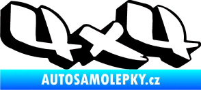 Samolepka 4x4 varianta 001 černá