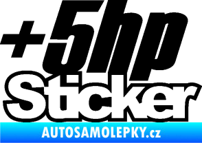 Samolepka + 5hp sticker 001 černá