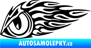 Samolepka Animal flames 016 levá zvířecí oko černá