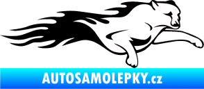 Samolepka Animal flames 018 pravá panter černá