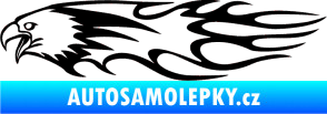 Samolepka Animal flames 026 levá orel černá
