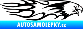 Samolepka Animal flames 026 pravá orel černá