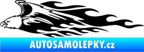 Samolepka Animal flames 052 levá orel černá