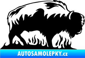 Samolepka Animal flames 071 pravá býk černá