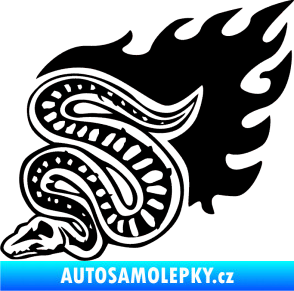 Samolepka Animal flames 086 levá had černá