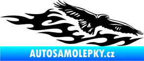 Samolepka Animal flames 097 pravá orel černá