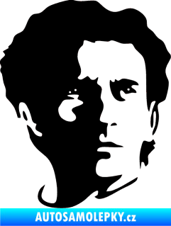 Samolepka Silueta Ayrton Senna pravá černá