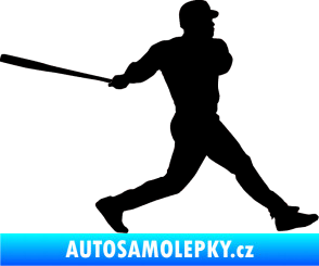 Samolepka Baseball 002 pravá černá