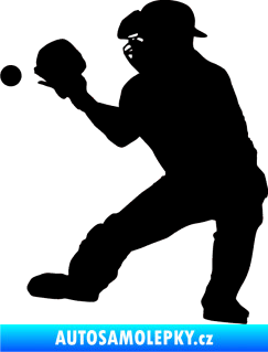 Samolepka Baseball 007 levá černá