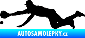 Samolepka Baseball 015 levá černá