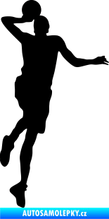Samolepka Basketbal 014 pravá černá