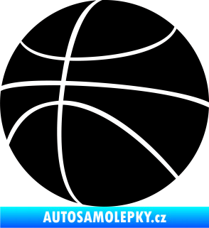 Samolepka Basketbalový míč 001 černá