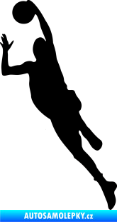 Samolepka Basketbal 003 levá černá
