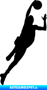 Samolepka Basketbal 003 pravá černá