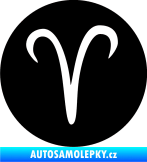 Samolepka Beran zvěrokruh 001 - horoskop černá