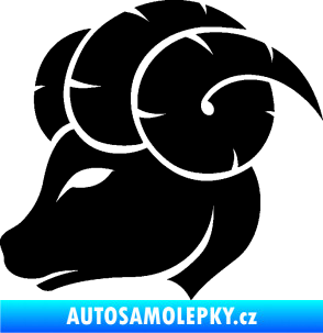 Samolepka Beran zvěrokruh 002 levá černá
