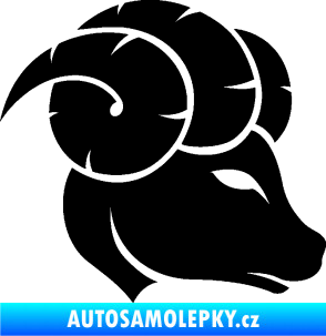 Samolepka Beran zvěrokruh 002 pravá černá