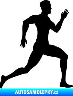 Samolepka Běžec 003 pravá černá