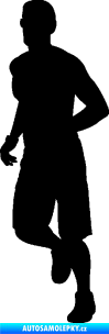 Samolepka Běžec 006 levá černá