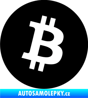 Samolepka Bitcoin 001 černá