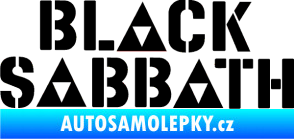 Samolepka Black Sabbath 001 černá