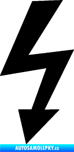 Samolepka Blesk 003 elektřina černá