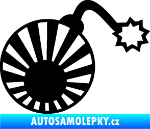 Samolepka Bomba 006 JDM pravá černá
