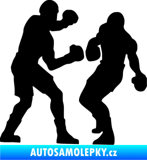Samolepka Boxeři 001 pravá černá