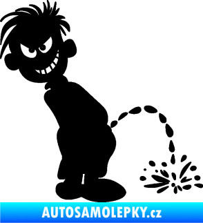 Samolepka Boy čůrá 007 pravá černá