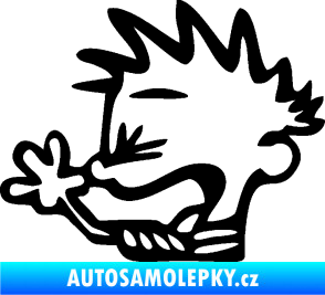 Samolepka Boy tůdle nůdle levá černá