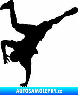 Samolepka Breakdance 001 levá černá