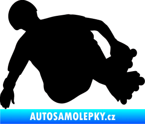 Samolepka Bruslař 001 pravá černá