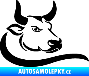Samolepka Býk 008 pravá černá