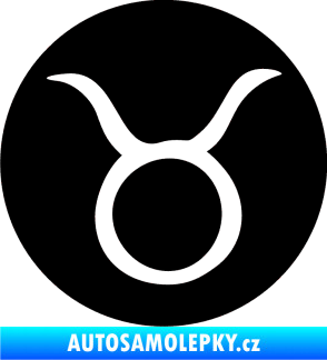 Samolepka Býk zvěrokruh 001 - horoskop černá