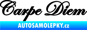 Samolepka Carpe diem nápis užívej dne černá