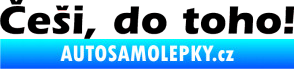 Samolepka Češi do toho! černá