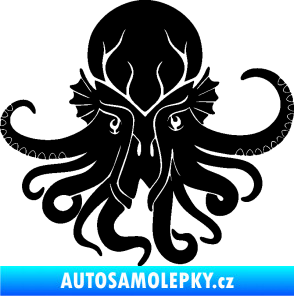 Samolepka Chobotnice 002 pravá černá